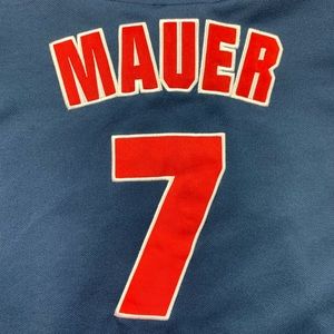 Joe Mauer Authentic Twins Jersey Large